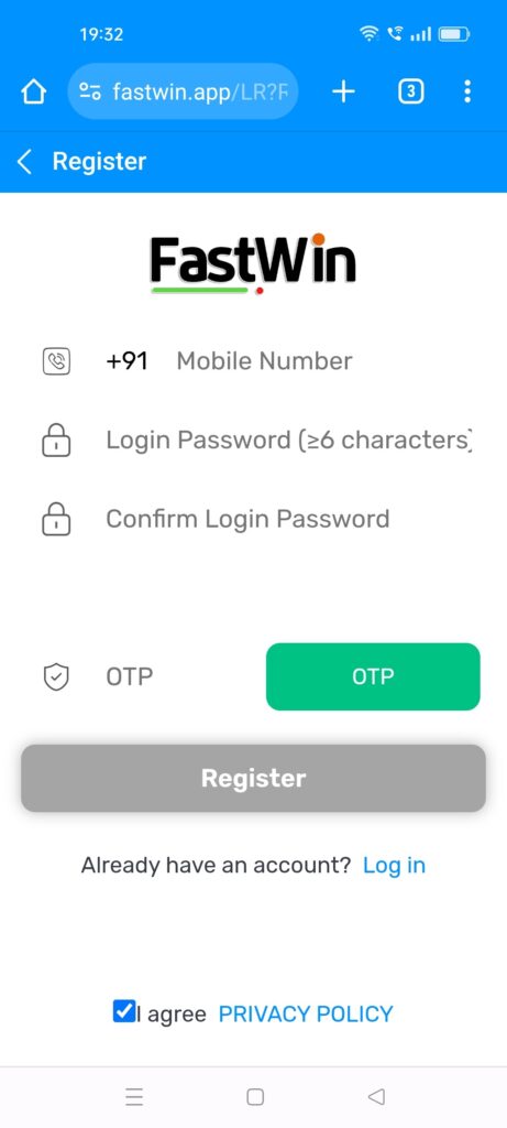 Fastwin login-fastwin-games.in